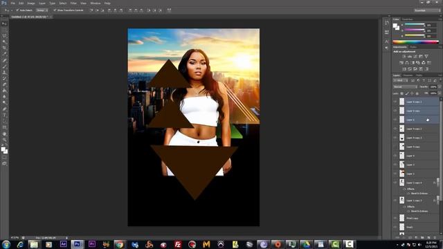 How to make flyers on Adobe PSD Photoshop Tutorials CC Party Event Club Graphic Design смотреть онлайн