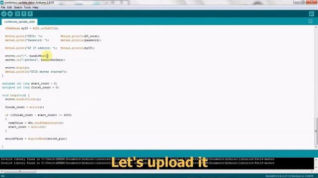 ESP8266 Web server Continuous data update using ajax with DHT11 sensor смотреть онлайн