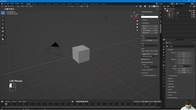 How to setup screen cast keys in Blender 3.4 смотреть онлайн