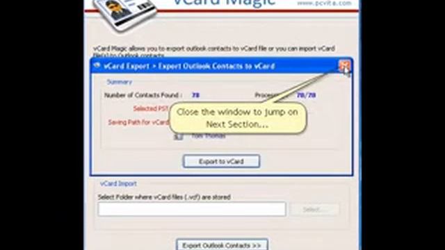 vCard to Outlook Converter смотреть онлайн