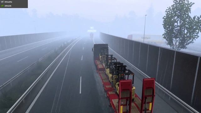 Convoy Truck Kirim Barang Bersama, Tapi jalan jadi Gelap ☜ ( ◐ ‿ ◐ ) Euro Truck Simulator 2 Gamepla смотреть онлайн