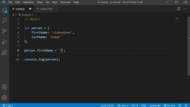 JavaScript Tutorial in Hindi for Beginners [Part 26] - Object Properties in JavaScript смотреть онлайн