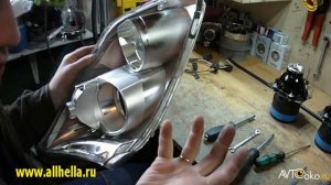 Ремонт фар Toyota Avensis своими руками Часть 3 Снятие стекла  и разборка фары