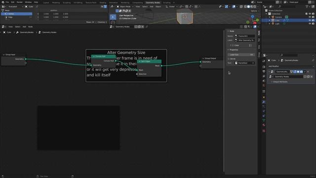 Blender 3 Docwalk #39: User Interface » Nodes » Frame Node & Reroute Node смотреть онлайн
