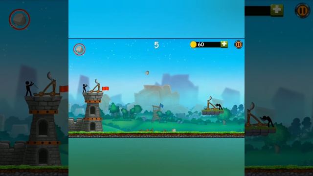 Playing the catapult game for the first time смотреть онлайн