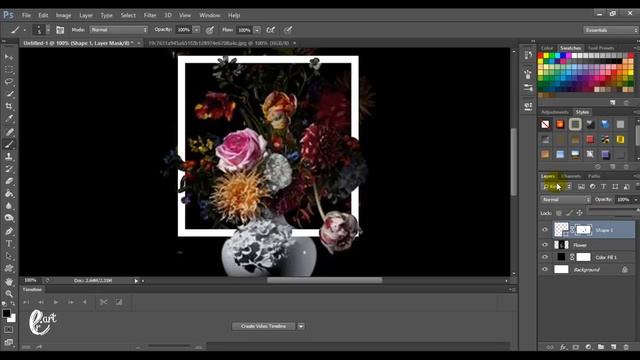 How to Create a Floral Typography Text Effect in Photoshop - Tutorial Photoshop || FILE PSD DOWNLOA смотреть онлайн