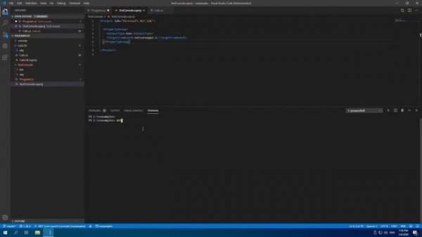 Установка, настройка visual studio code + Net Core + C# + GIT