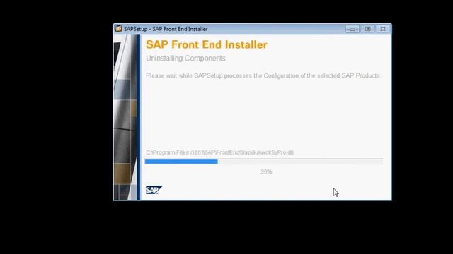 SAP GUI Uninstallation steps смотреть онлайн