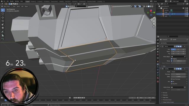 Speed Modeling A Space Ship In 15 Minutes In Blender #b3d