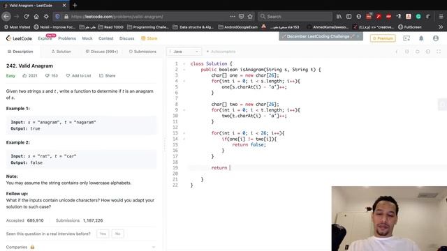 Leetcode | Valid Anagram | Java | Arabic смотреть онлайн