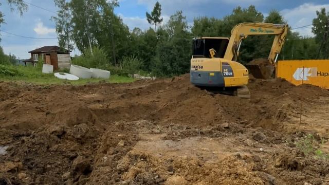 Земляные работы на нашем новом объекте в п. Еловый (Байкальский тракт). смотреть онлайн