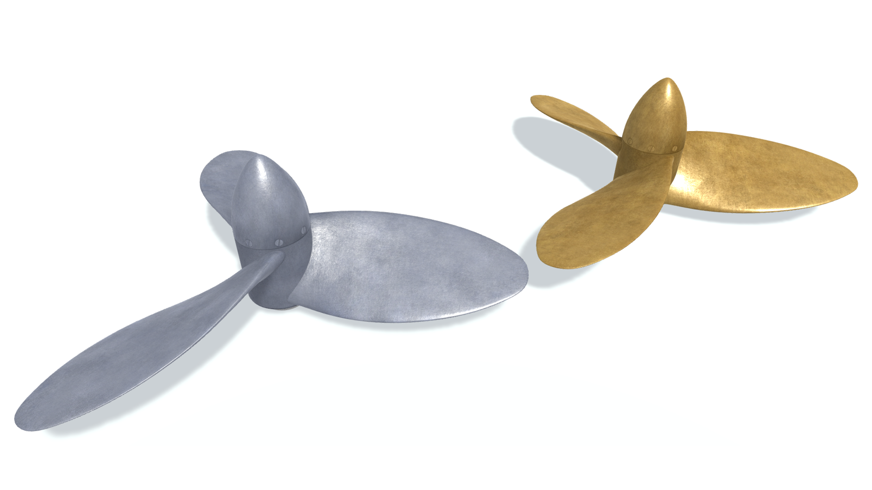 3D model. Ship screw E 3. Гребной винт.