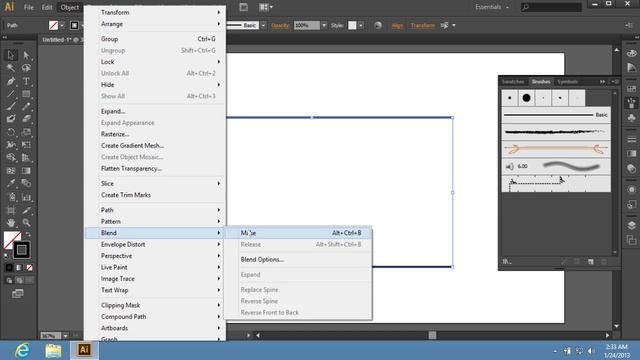 How to Create a Pattern Brush with Adobe Illustrator CS6 смотреть онлайн