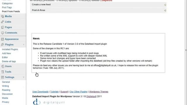 Datafeed Import plugin for Wordpress - Adding and maintaining custom content смотреть онлайн