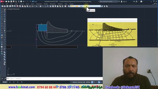 How to Draw A Flow Net Under the Dam with AutoCAD смотреть онлайн