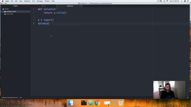 Python Challenge: Capitalize Words смотреть онлайн