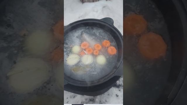 Уха из судака в казане? #зимняядача #вкуснаяеда #рецепты #едаялюблютебя #дачник #дача смотреть онлайн