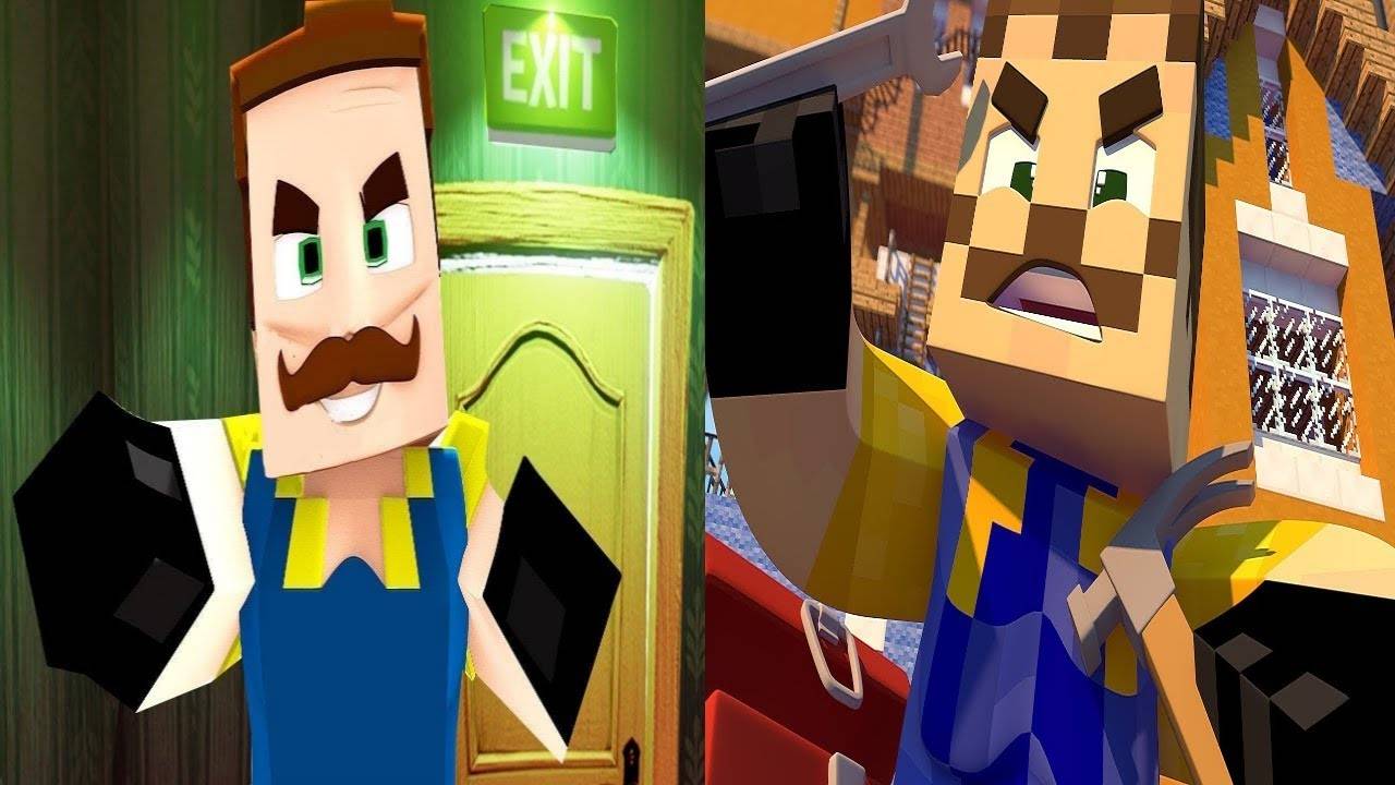 СОСЕД СТАЛ ГЛАВНЫМ ГЕРОЕМ В МАЙНКРАФТ! ПРИВЕТ СОСЕД В МАЙНКРАФТ (СБОРНИК) смотреть онлайн