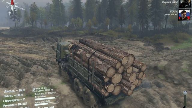 Прохождение карты Равнины Spintires №1 смотреть онлайн