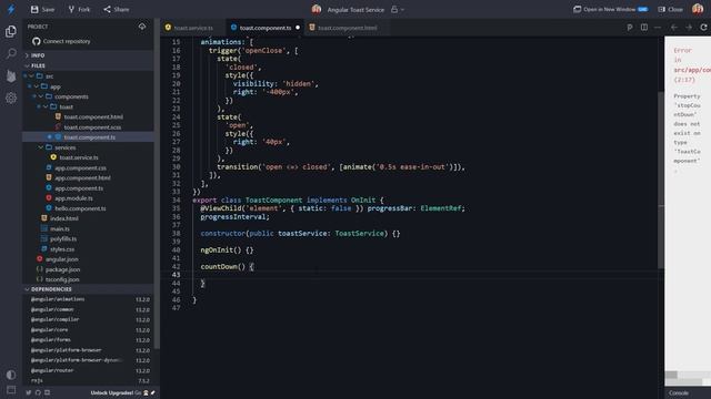 Create Custom Toast Message System In Angular смотреть онлайн