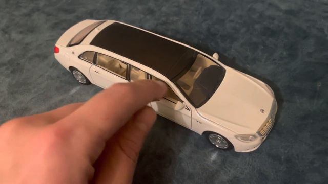 Машинка коллекционная Mercedes-Benz Maybach S650, Лимузин Мерседес Майбах.