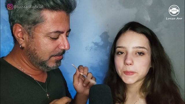 ASMR COLLAB COM MEU PAI DouglASMR [ PINCEL NA TELA CÂMERA TOUCHING ] Luiza Aro Top смотреть онлайн
