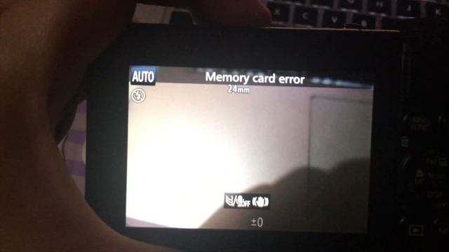 Canon G7X Memory Card Error