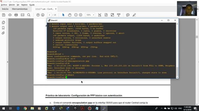 2.3.2.7 Lab - Configuring Basic PPP with Authentication смотреть онлайн