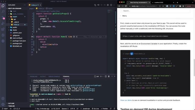 Revalidando páginas estáticas sob demanda em projetos Next.js смотреть онлайн