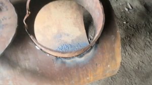 Самодельный котёл в баню из трубы часть 1