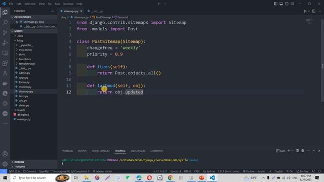 Mastering Django in 2023 (Arabic) – Creating a Sitemap Using the Sitemap Framework смотреть онлайн
