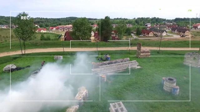 Пейнтбол в Янино, Аэросъемка (съемка с воздуха) смотреть онлайн