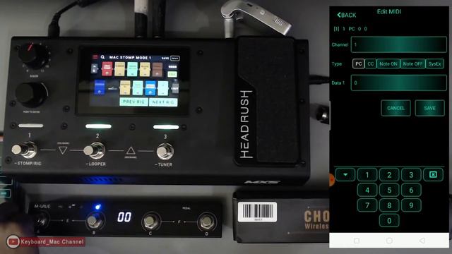 Headrush MX5 + M-Vave Chocolate Wireless MIDI - CC# (control change) || PART 1 смотреть онлайн