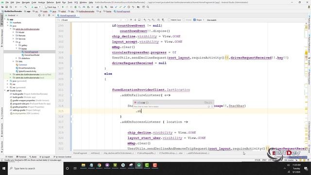 Kotlin Android Tutorial - New Uber Clone #38 Driver Online again after cancel trip смотреть онлайн