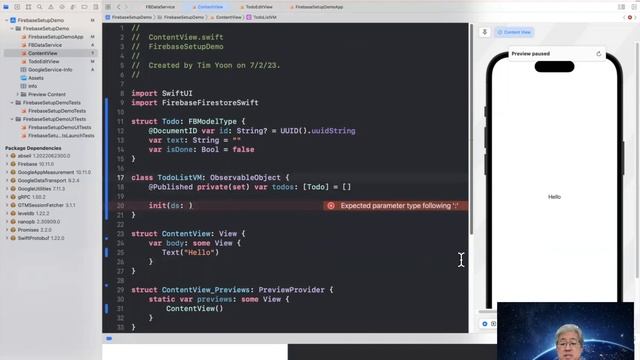 SwiftUI: Firebase FireStore With MVVM and a reusable Firebase DataService class. смотреть онлайн