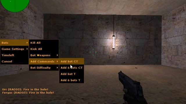 Как добавить ботов в Cs 1.6