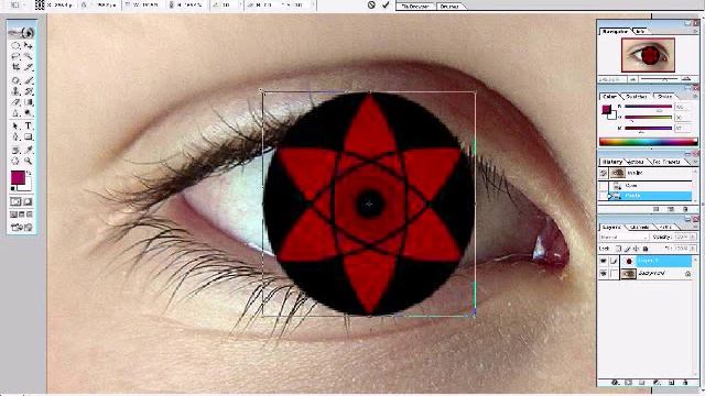 How to make Sharingan with Photoshop 7.0 смотреть онлайн