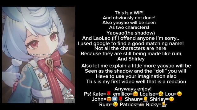 Shadow’s house react to yaoyao as a new doll/shadow (WIP) read description!￼ смотреть онлайн