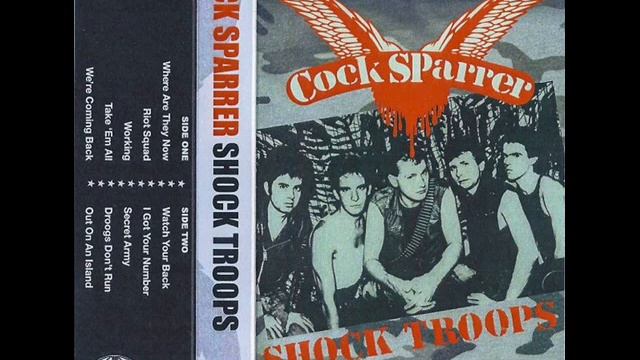 10 - COCK SPARRER -  Out On An Island (SHOCK TROOPS, 1983)