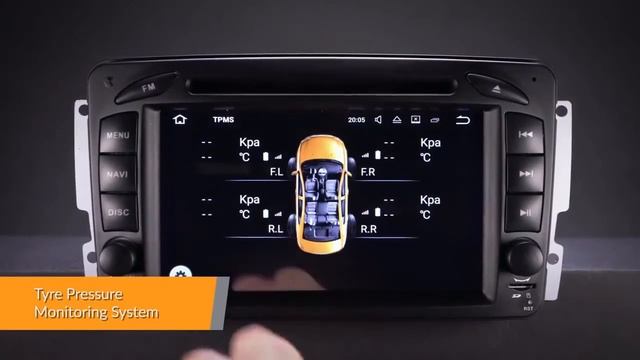 Mercedes-Benz - 7" Android 7.1 Car DVD Player (PA77M203P) смотреть онлайн