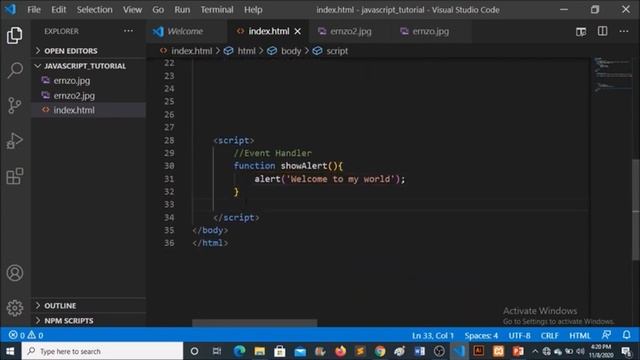 JavaScript Event handler смотреть онлайн