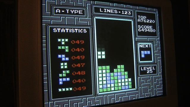 TETRIS NES NTSC, lvl25, 1.3M смотреть онлайн