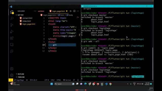 Flutter Tutorial 2 | Github and Git(Git is Incomplete) смотреть онлайн
