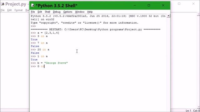 Understanding Python(Step by step guide for complete NOVICE) (4 In Operator) смотреть онлайн