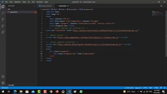 Progressbar in bootstrap | Bootstrap Newbies смотреть онлайн