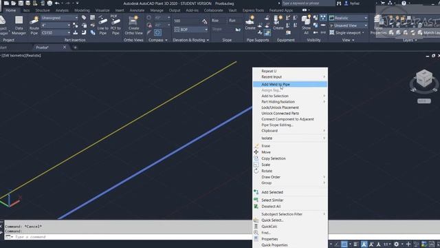 Introduciendo soldaduras en Autocad Plant 3D смотреть онлайн