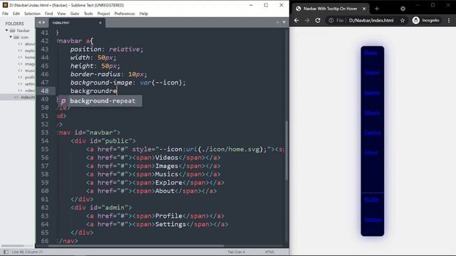 Creating Dynamic Navigation Menu With Tooltip On Hover | CSS Only | ProgrammingTT смотреть онлайн