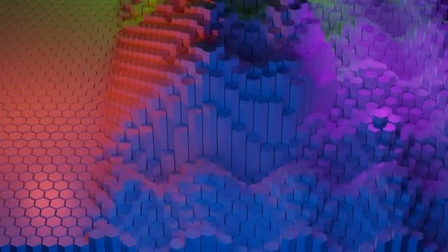 Hexagonal Waves v2 created with Blender & Animation Nodes смотреть онлайн