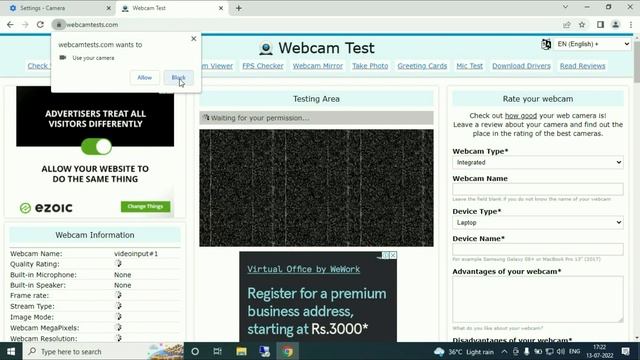 How to Allow or Block Camera Access in Google Chrome | Webcam NOT Working in Chrome смотреть онлайн