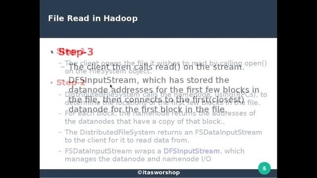 HDFS java API- How file read happens in Hadoop? смотреть онлайн